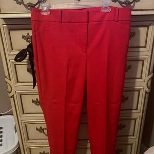 Red loft dress pants size 12